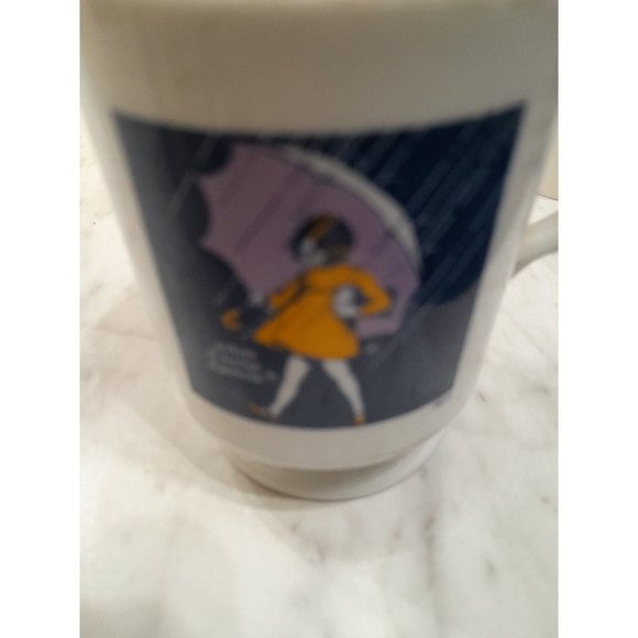 3 Morton Salt Coffee Cups 10 Oz Pictures From 1972, 1921 And 1956 When It Rains - Picture 2 of 9